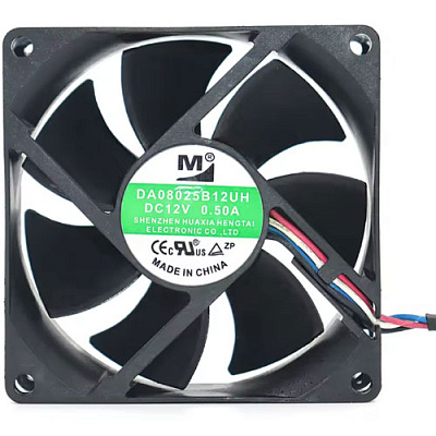 Вентилятор DA08025B12UH 80х80х25мм 12V