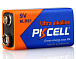 Батарейка Крона 9V 6LR61 PKCELL Ultra Alkaline