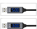 USB кабель с индикацией TOPK-TYPE-C / BLK / BLUE