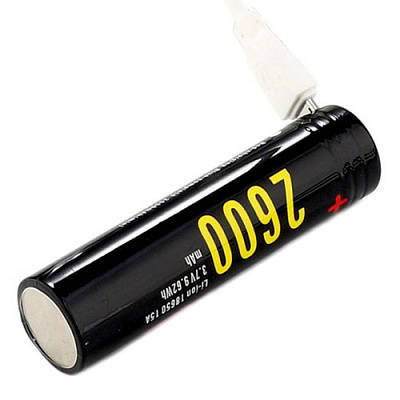 Акумулятор Soshine 18650USB-3.7-2600 micro USB
