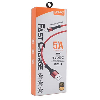 Кабель USB-TYPE-C LDNIO LS405 5A 1M
