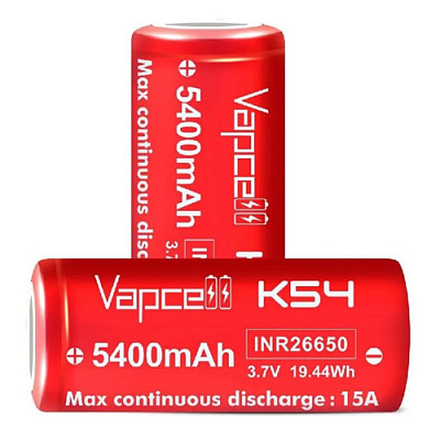 Акумулятор Vapcell INR26650 K54 5400mAh