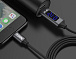 USB кабель с индикацией TOPK-TYPE-C / BLK / BLUE