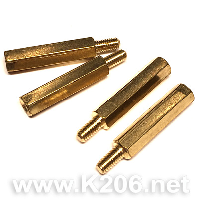 Стойка латунная TFM-M3x20+6мм