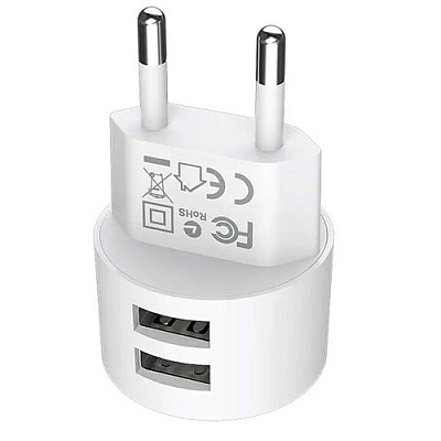 Зарядний пристрій 2*USB BA23A Micro