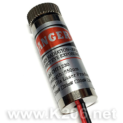 Лазер 12mm RED-650nm 5mW (крапка)