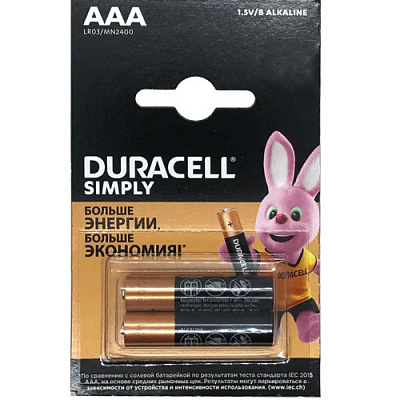 Батарейка DURACELL SIMPLY AAA/LR03