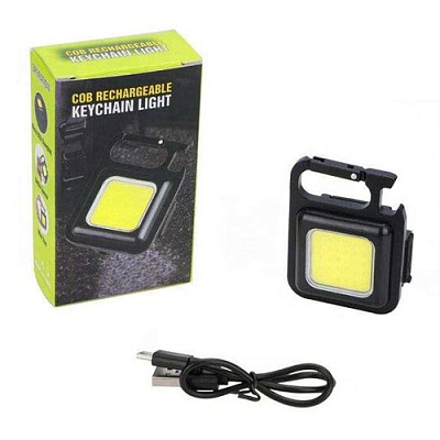 Фонарик брелок LED COB аккумуляторный 500mAh IPX4
