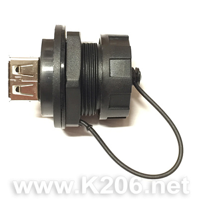 USB-A, Гнездо USB на панель