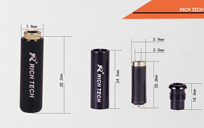 Rich Tech гніздо 3.5mm 4pin Black