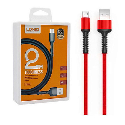 Кабель USB-MICRO USB LDNIO LS64 2M RED