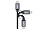 USB кабель з індикацією TOPK-TYPE-C/BLK/BLUE