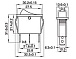 Переключатель KCD3-BLACK 15A-20A, 3 pin