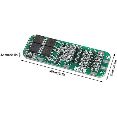 Плата защиты XR-121 (BMS-3S-20A)