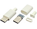 Вилка USB Type-C 4pin біла