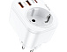 Зарядное устройство 4000W розетка 3*USB HOCO NS3