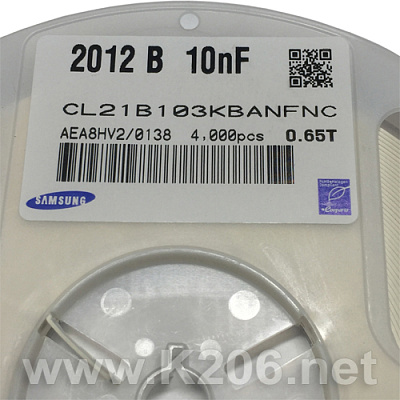 Конденсатор 0805-10N/50V-X7R
