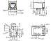 Розетка RJ45 8P8C + Y/G LED 12 pin