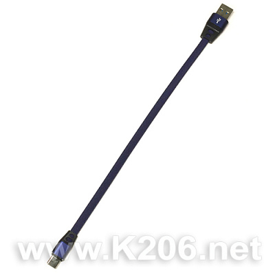 Шнур USB-TYPE-C 200mm BLUE