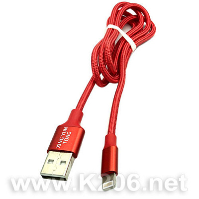 USB кабель XYT-USB-iPhone-1m/RED