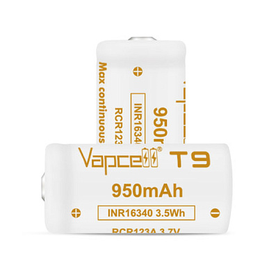 Акумулятор Vapcell T9 16340/CR123 950mAh