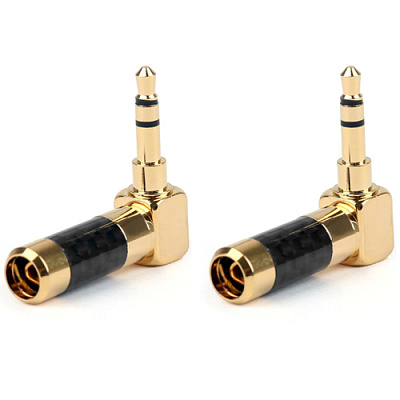 Штекер угловой SC-421-BLK стерео 3.5mm