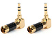 Штекер угловой SC-421-BLK стерео 3.5mm