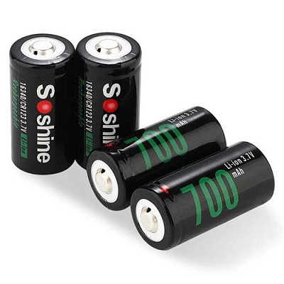Акумулятор Soshine 16340/CR123 700mAh