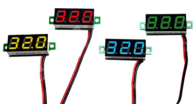 Вольтметр DC2.4-30V-GREEN (8мм)