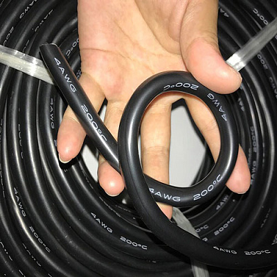 Провід силіконовий SIL-21.2-BLACK (4AWG)