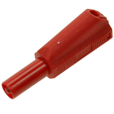 Комплект штекер банан 4мм RED+BLACK (AMASS)