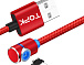 USB кабель магнитный угловой TOPK-TYPE-C RED