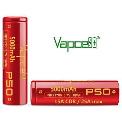 Аккумулятор Vapcell INR21700 P50 5000mAh