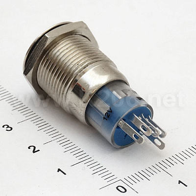 Кнопка антивандальная HQ16N/F11Z-12V-EDY-G