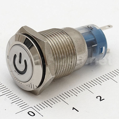Кнопка антивандальная HQ16N/F11Z-12V-EDY-G