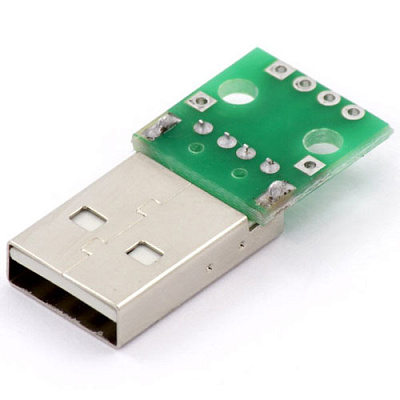 Адаптерная плата USB 2.0 type A male to DIP
