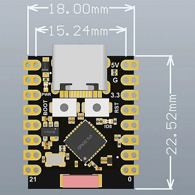 Плата розробника ESP32-C3 Super Mini