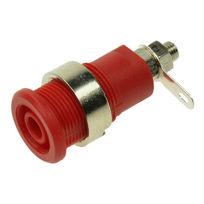Комплект гніздо банан 4мм RED+BLACK (AMASS)