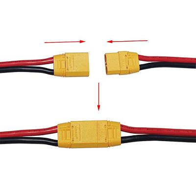 XT90H-F/M AMASS (пара) с проводом 10AWG 200mm