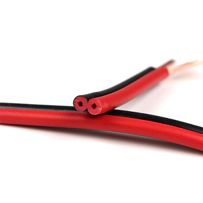Кабель RED/BLACK RVB 2*0.3mm мідь