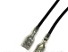 CABLE-6,3/BLACK 0,75mm2/140mm