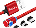 USB кабель магнітний кутовий TOPK-MICRO RED