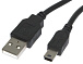 Кабель USB2.0 AM/mini-USB 1м чорний